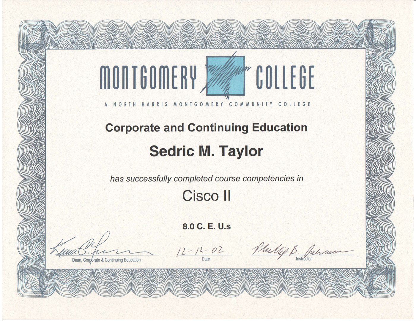 Cisco II certificate